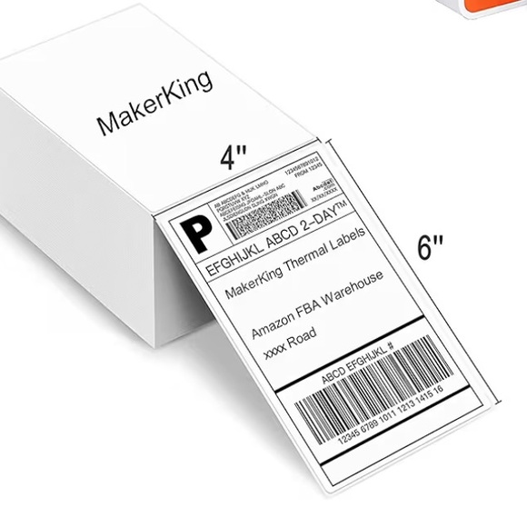 200 Labels Thermal 4”x6” - Picture 2 of 3